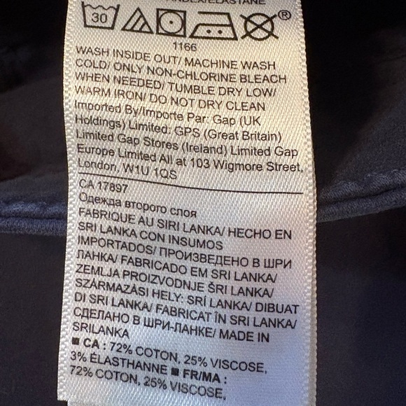 Banana Republic Blue Ankle Cropped Pants NWT Women’s size 4 - Picture 10 of 15